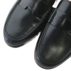 Hermes Sandals Loafers Leather Ankle Strap 38 Black Brown XZ GY19 — view 3