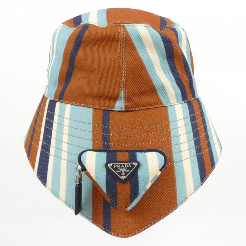 Prada Triangle Logo 2 Hc282 DZA Hat — view 4