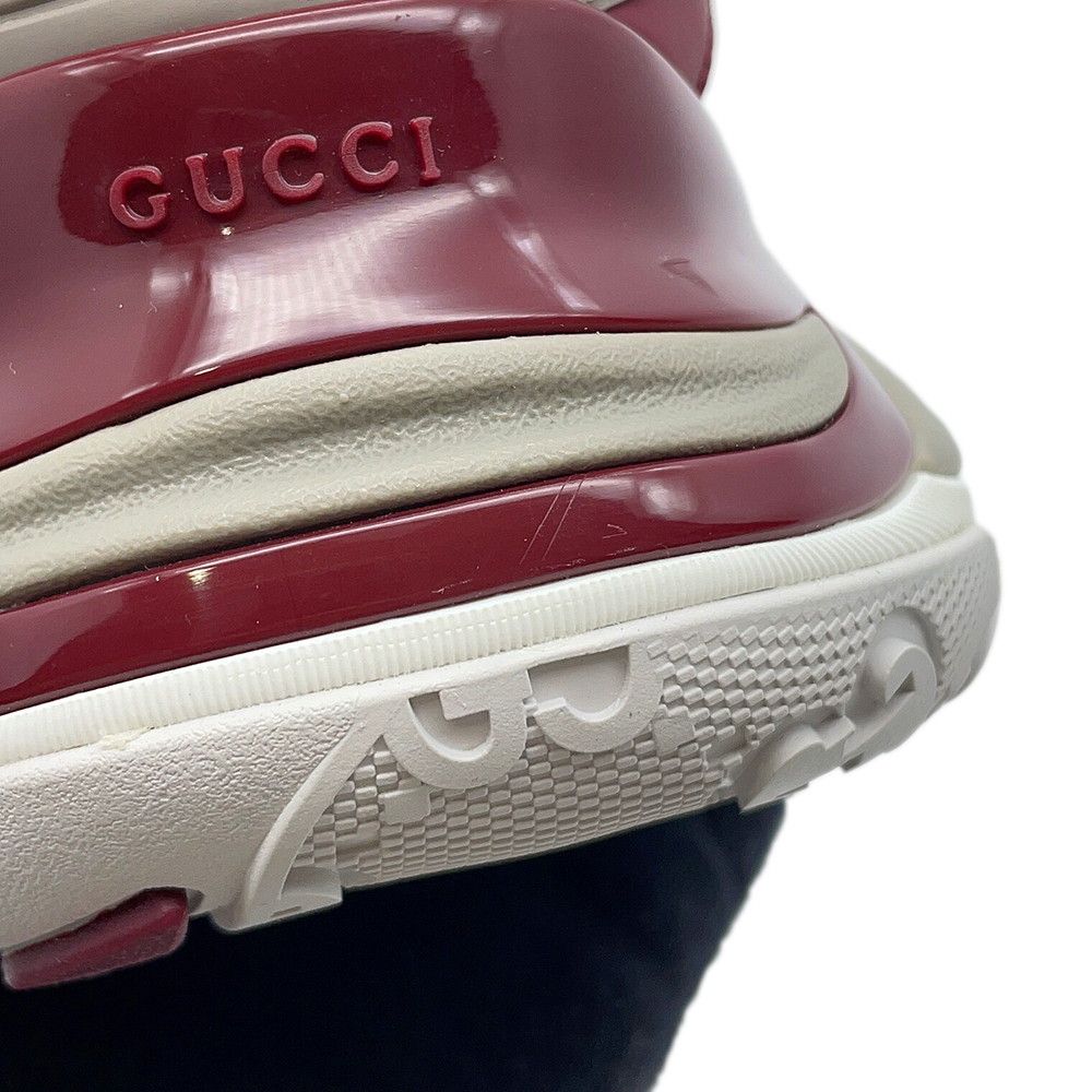 Gucci Sneakers 2.0 Mesh Leather Interlocking GG 7 Wine Red — view 6