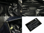 Chanel Embroidery Bag Navy Blue Wool Leather Silver — view 8