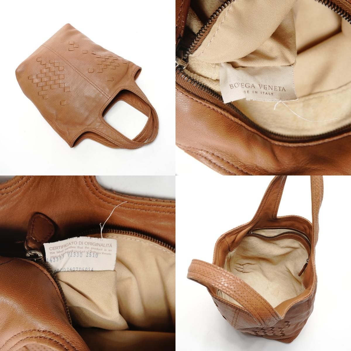 Bottega Veneta Handbag Perforated Intrecciato Leather — view 8