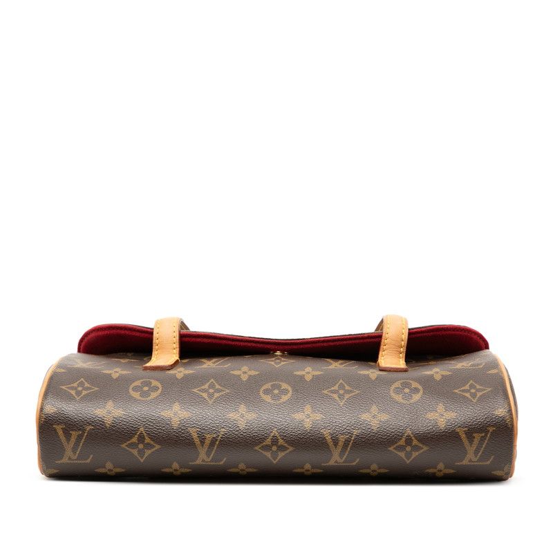 Louis Vuitton Monogram Sonatine Brown Leather — view 4