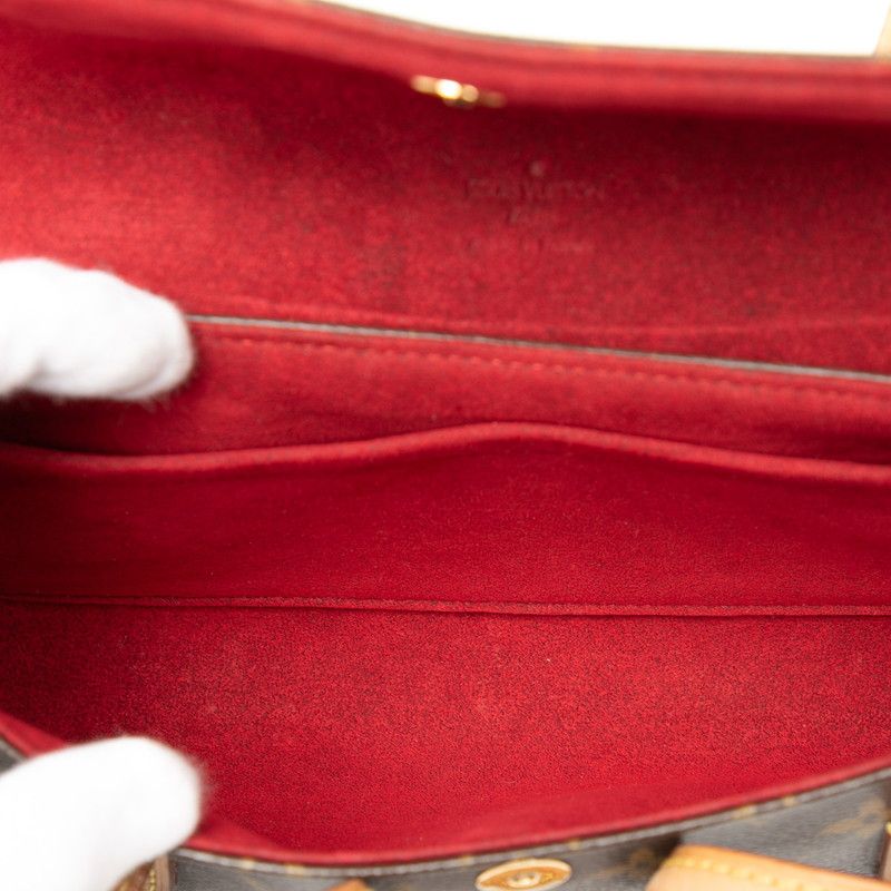 Louis Vuitton Monogram Sonatine Brown Leather — view 5