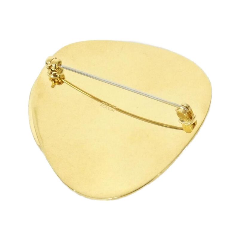 Celine Golden Ellipse Brooch — view 3