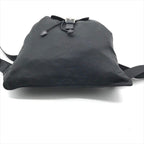 Prada Triangle Logo Nylon Tessuto Backpack Pack Black — view 4
