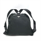 Prada Triangle Logo Nylon Tessuto Backpack Pack Black — view 3