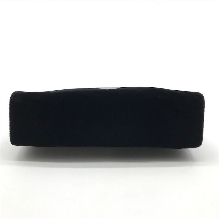 Prada Velour Pouch Black Clutch — view 3