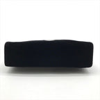 Prada Velour Pouch Black Clutch — view 3