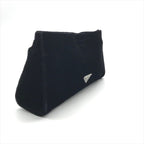 Prada Velour Pouch Black Clutch — view 6