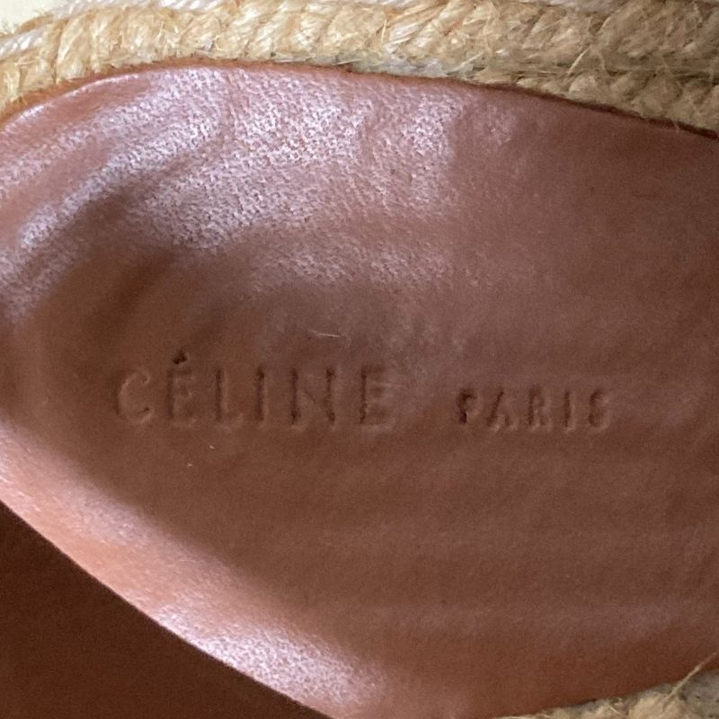 Celine Fibie Period Espadrilles Open Toe Leather Sandals Size 35 — view 8