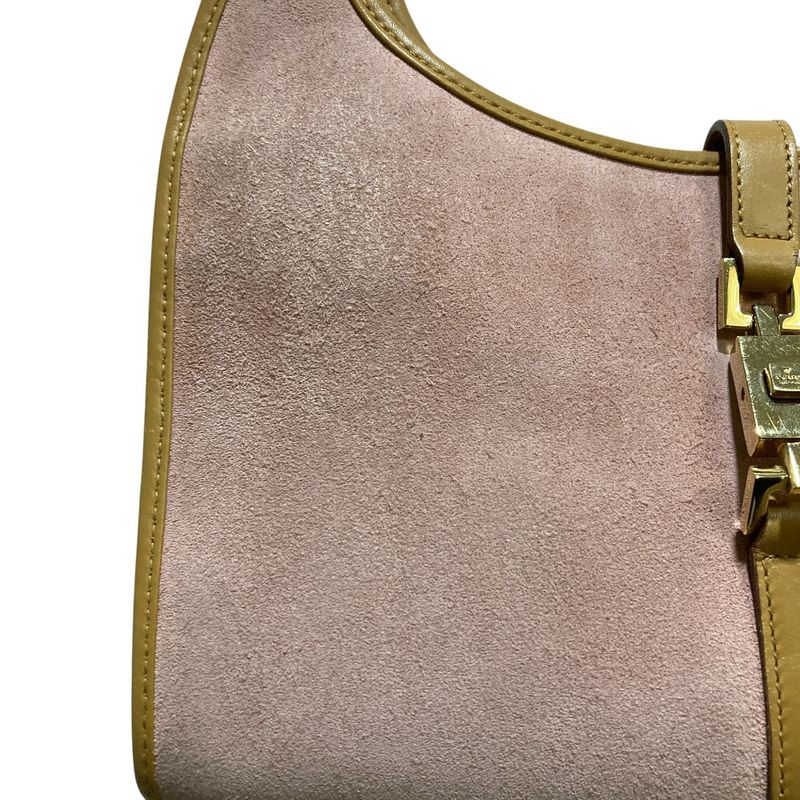 Gucci Suede One Shoulder Bag 002 1068 Pink — view 8