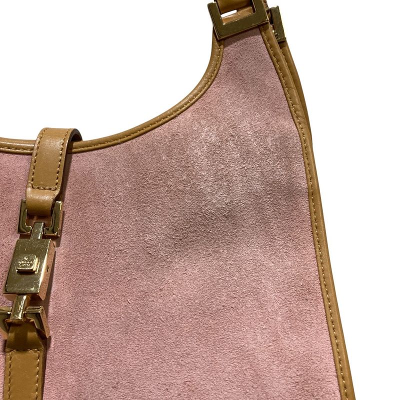 Gucci Suede One Shoulder Bag 002 1068 Pink — view 7
