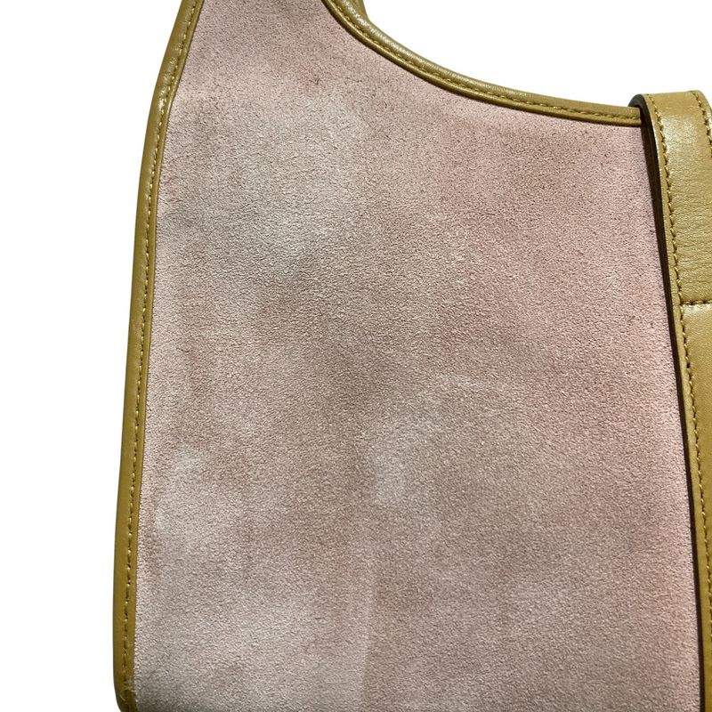 Gucci Suede One Shoulder Bag 002 1068 Pink — view 6