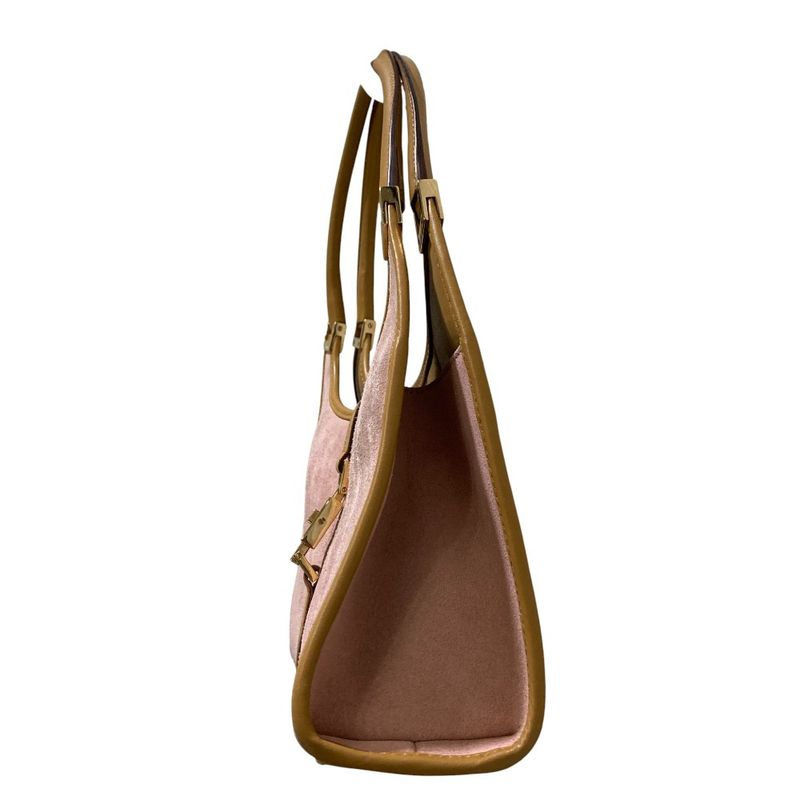Gucci Suede One Shoulder Bag 002 1068 Pink — view 9