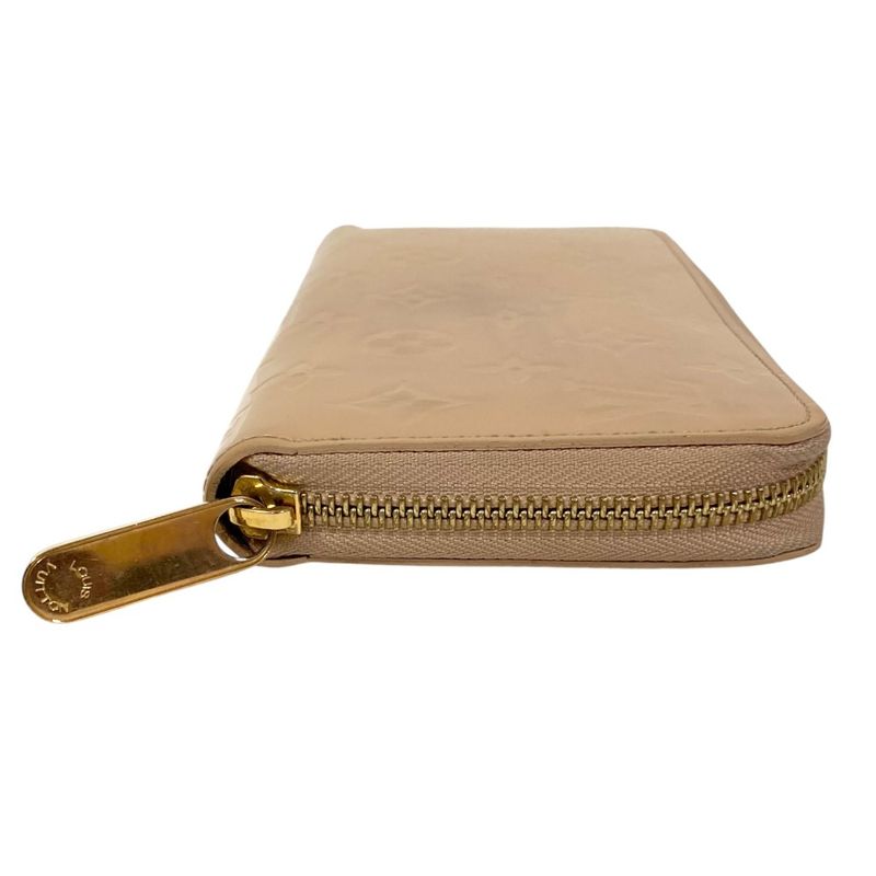 Louis Vuitton Monogram Vernis Zippy Wallet Long Beige — view 3