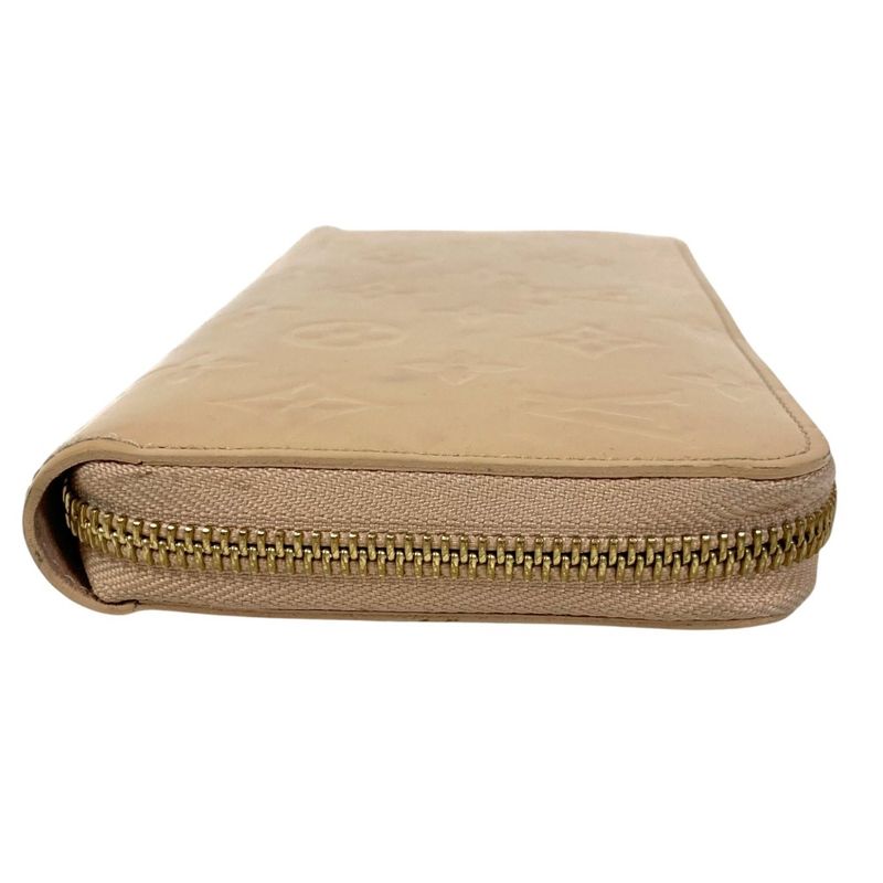 Louis Vuitton Monogram Vernis Zippy Wallet Long Beige — view 4