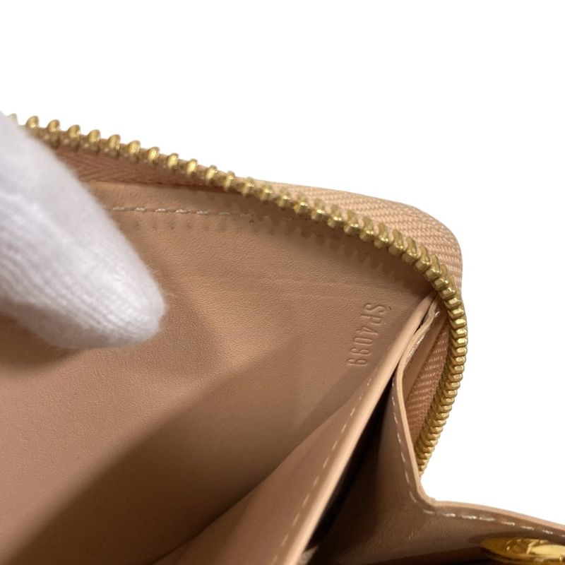 Louis Vuitton Monogram Vernis Zippy Wallet Long Beige — view 8