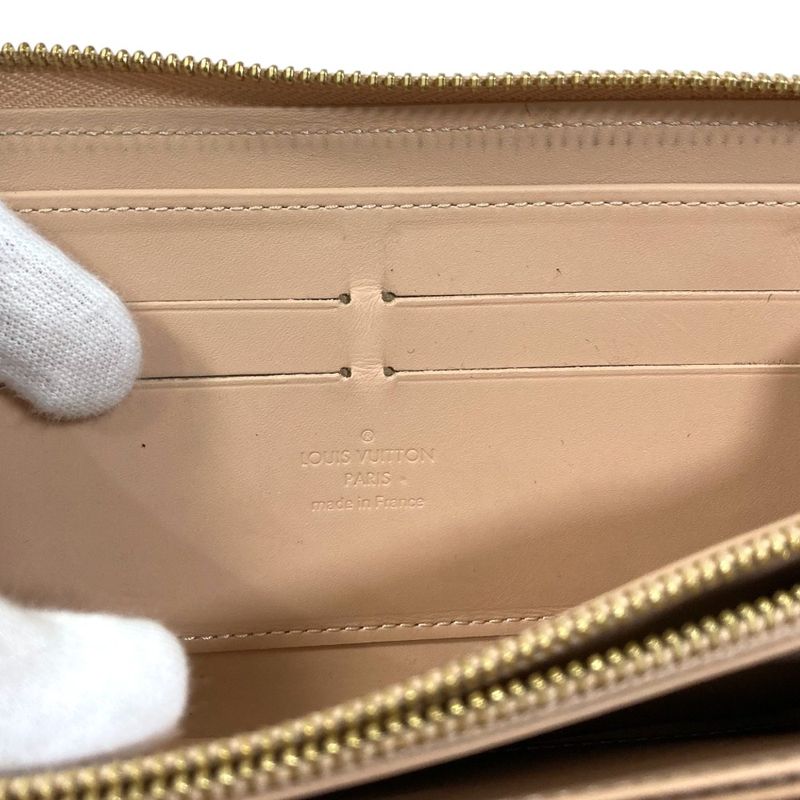 Louis Vuitton Monogram Vernis Zippy Wallet Long Beige — view 7