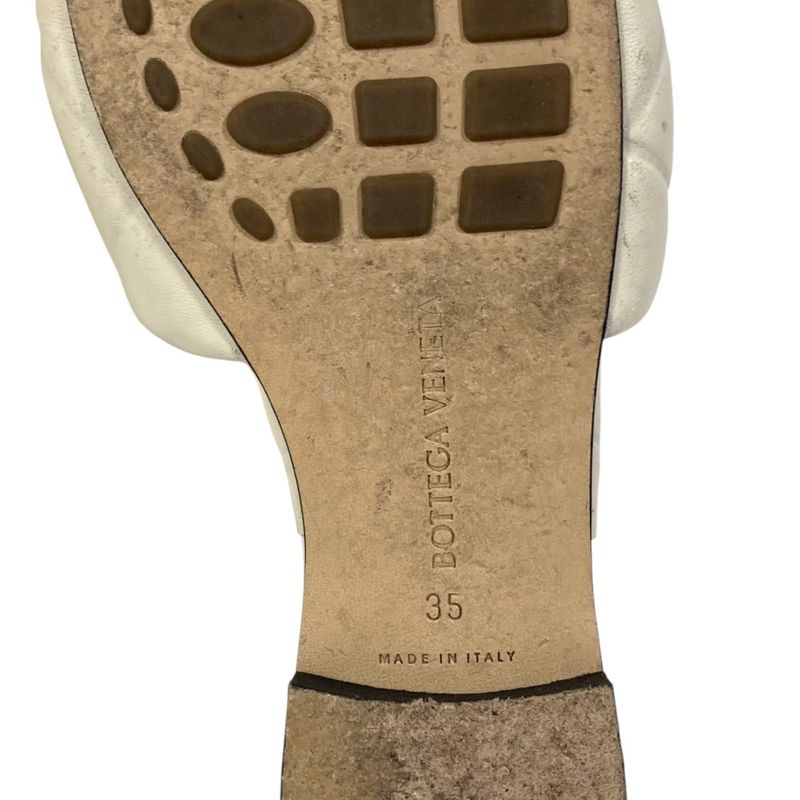 Bottega Veneta Lido Square Toe Flat Sandals 35 Off White — view 8