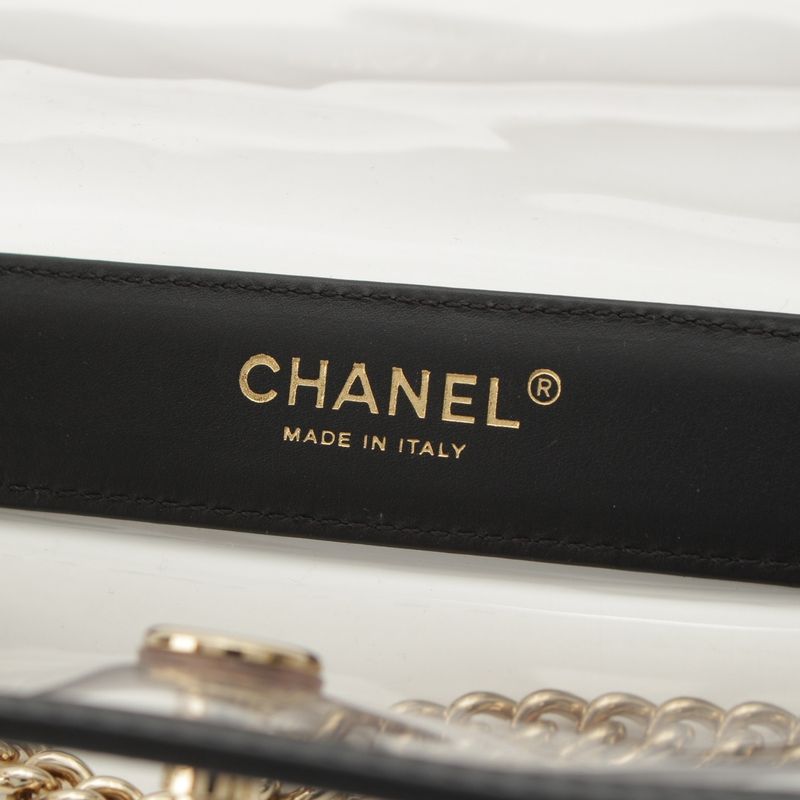 Chanel Boy Vinyl Mini 17 th Series Shoulder Bag Clear — view 8