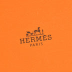 Hermes Large Tag Name Tag Bag Charm Chevre Etoupe Silver — view 8