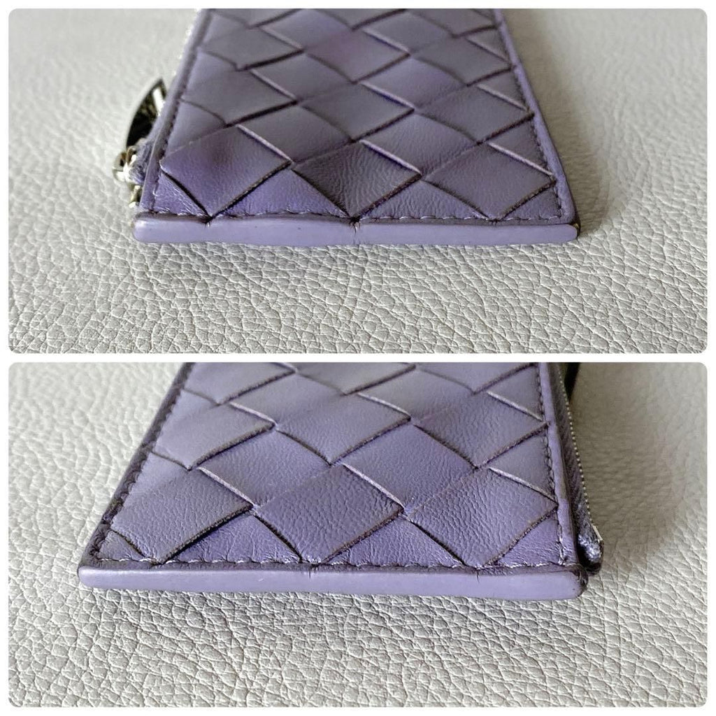 Bottega Veneta Intrecciato Key Pouch Purple — view 4
