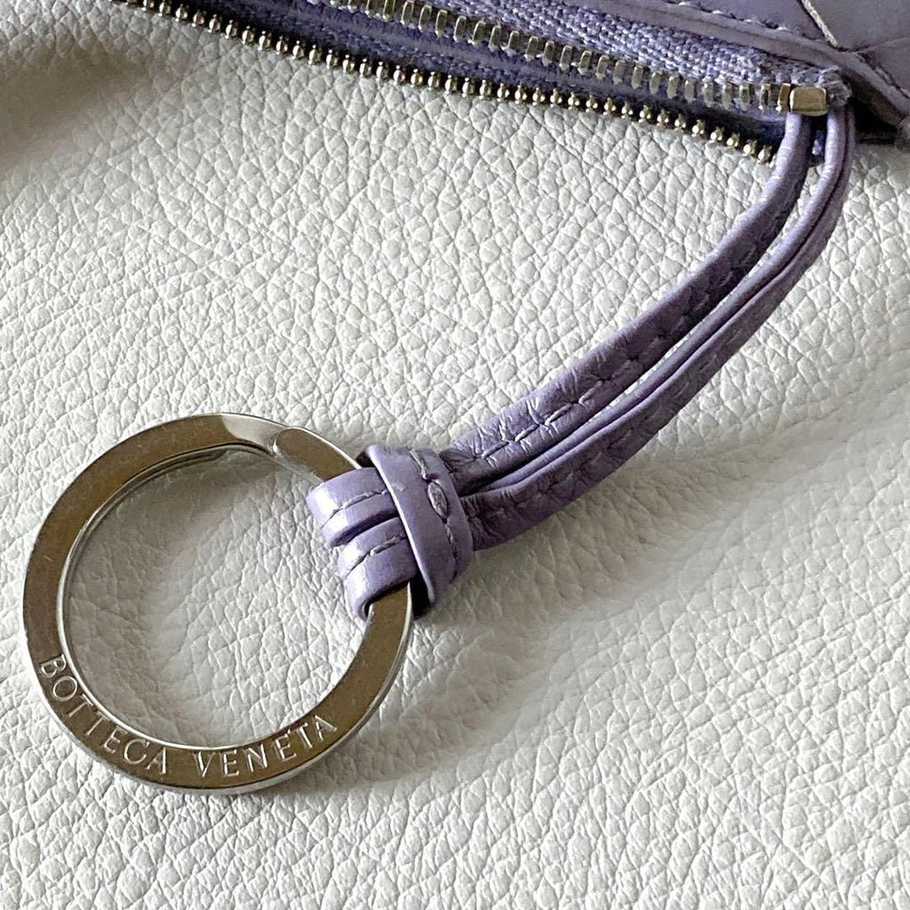 Bottega Veneta Intrecciato Key Pouch Purple — view 9