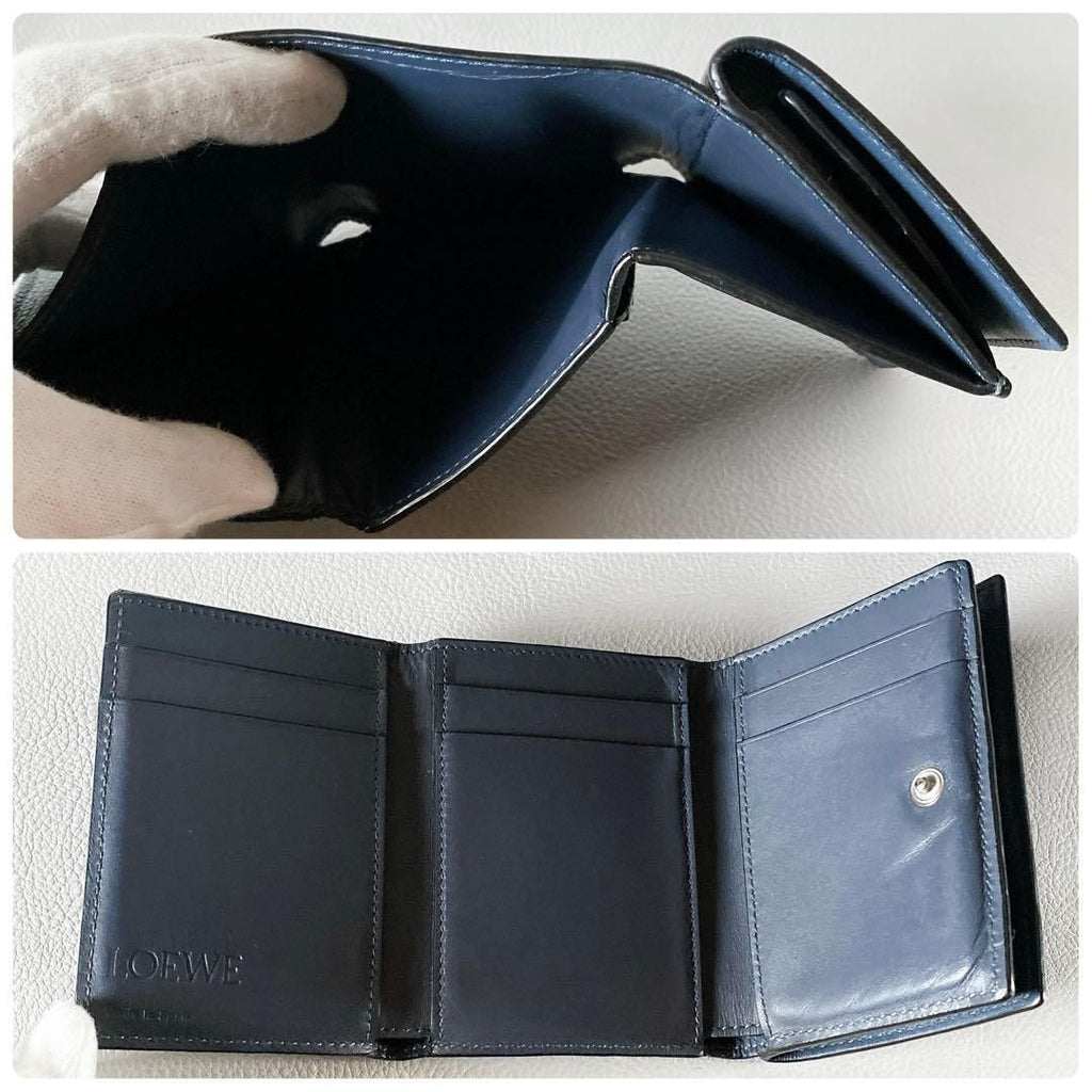 Loewe Trifold Wallet Dark Blue — view 5