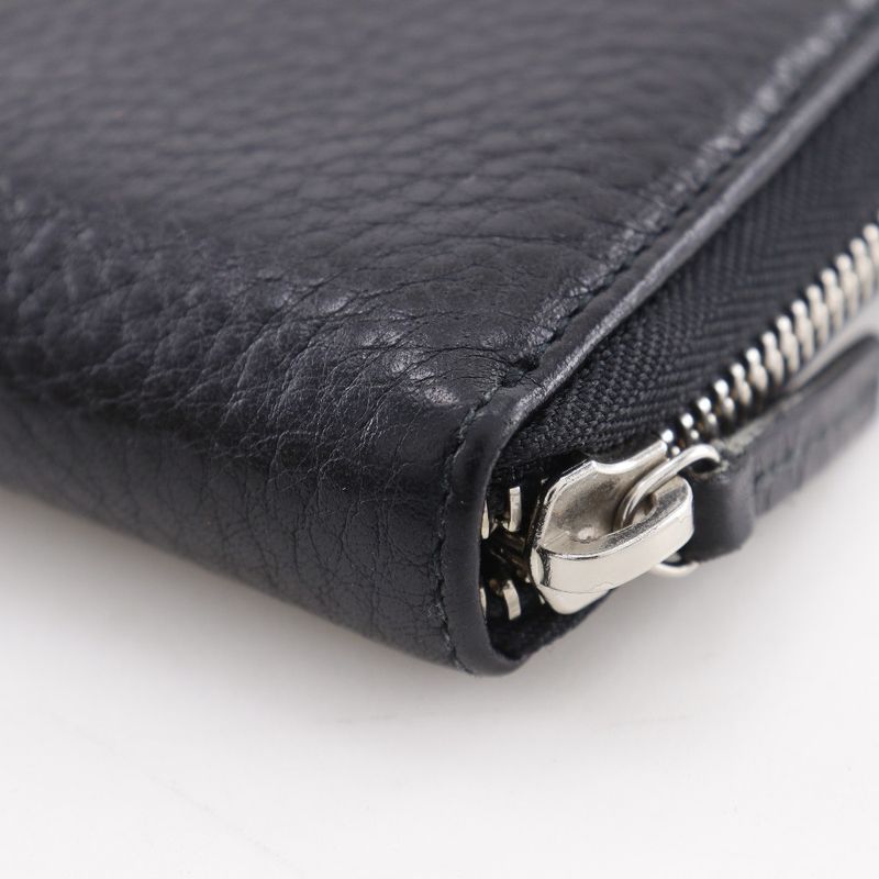 Gucci Sherry Line Inter-locking G Leather Black Long Wallet — view 7