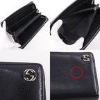 Gucci Sherry Line Inter-locking G Leather Black Long Wallet — view 8