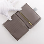 Celine Medium Strap Wallet Leather Gray Bifold — view 6