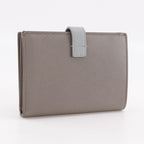 Celine Medium Strap Wallet Leather Gray Bifold — view 3