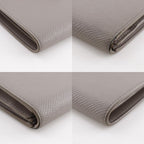 Celine Medium Strap Wallet Leather Gray Bifold — view 4