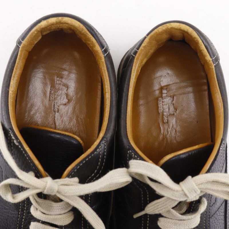 Hermes Quick H Logo Leather Black Sneakers — view 6