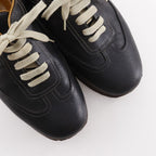Hermes Quick H Logo Leather Black Sneakers — view 4