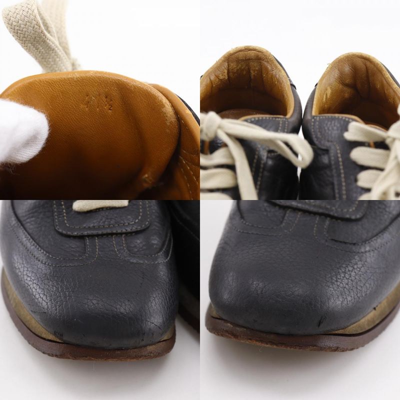 Hermes Quick H Logo Leather Black Sneakers — view 7