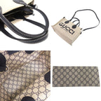 Gucci 2-Way Print Medium Tote Bag Canvas Leather Natural 0811 — view 7