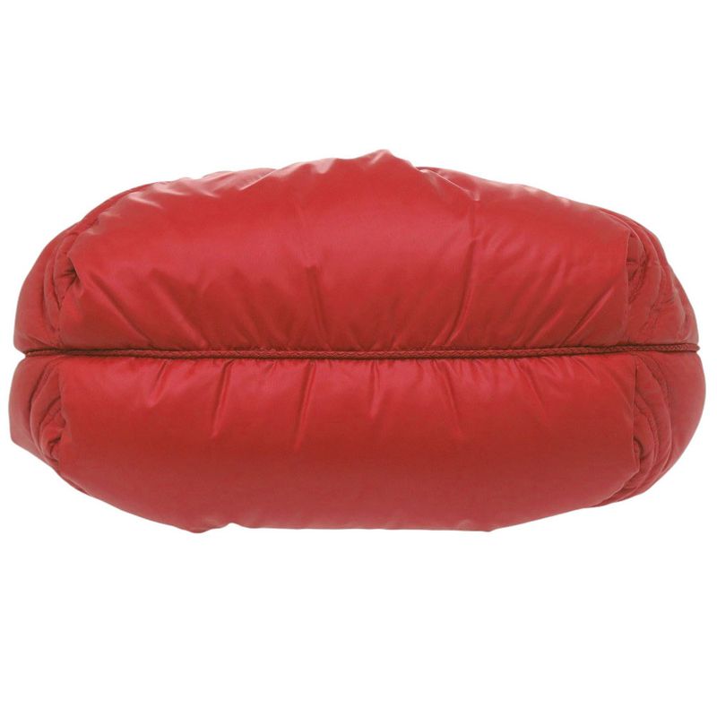 Fendi Moncler Spy Bag Handbag Nylon Leather Red 2180 — view 4