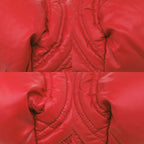 Fendi Moncler Spy Bag Handbag Nylon Leather Red 2180 — view 5