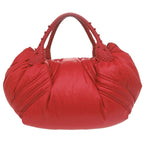 Fendi Moncler Spy Bag Handbag Nylon Leather Red 2180 — view 3