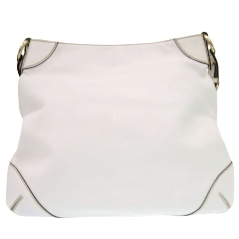 Gucci Sherry Line Chain Shoulder Bag Leather White 0852 — view 3