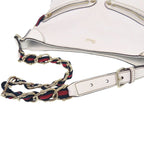 Gucci Sherry Line Chain Shoulder Bag Leather White 0852 — view 7
