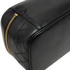 Chanel Bicolore Vanity Bag Handbag Black Lambskin — view 6