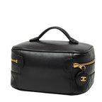 Chanel Bicolore Vanity Bag Handbag Black Lambskin — view 3