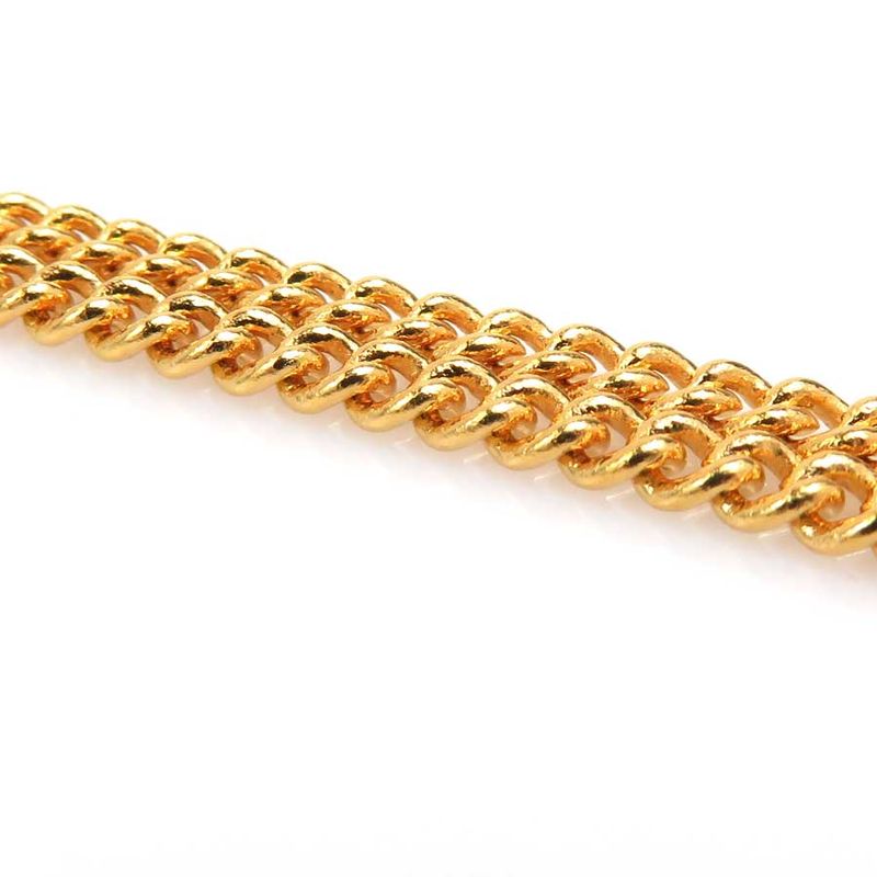 Chanel Camellia Gold Pendant Necklace — view 8
