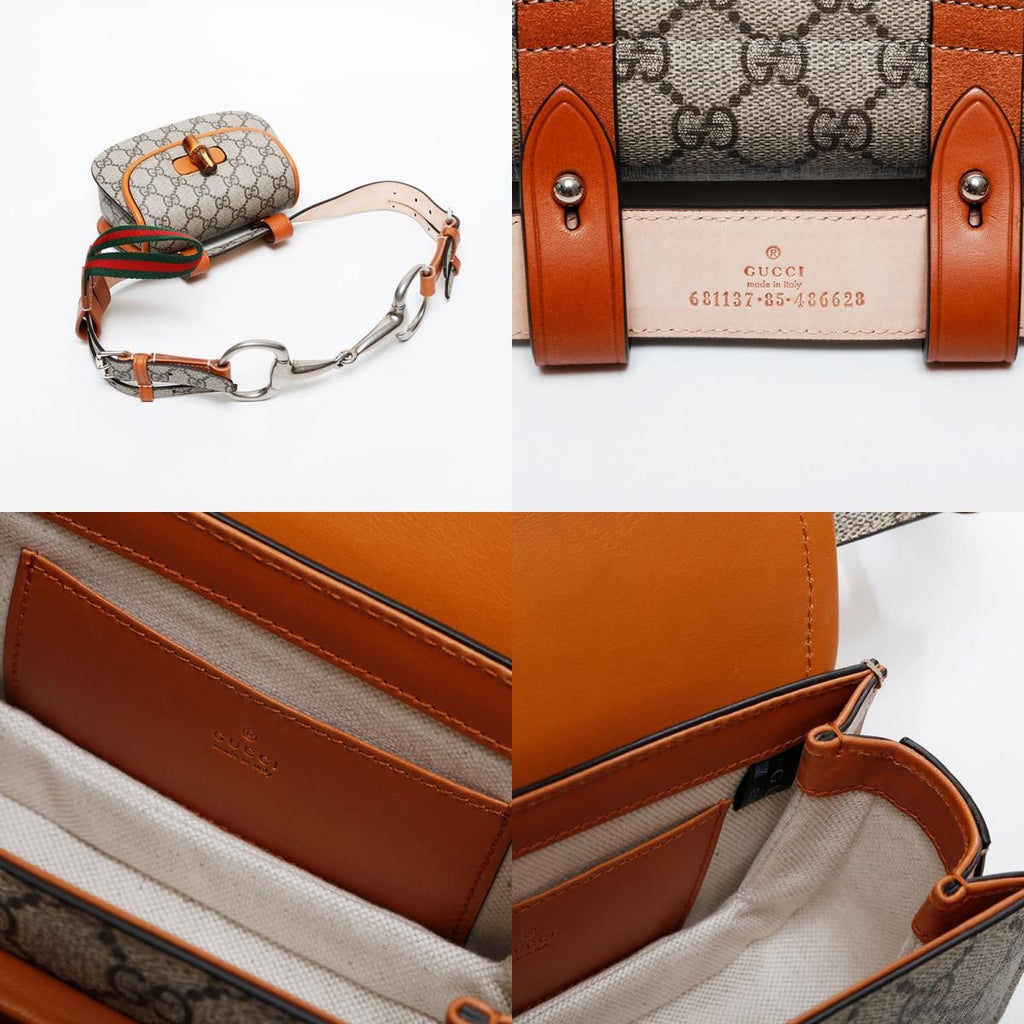 Gucci Waist Bag Bamboo GG Supreme — view 9
