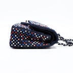Chanel Shoulder Bag Crystal Flap Denim — view 4