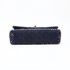 Chanel Shoulder Bag Crystal Flap Denim — view 7