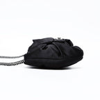 Chanel Shoulder Bag Satin Chain Ribbon — view 3