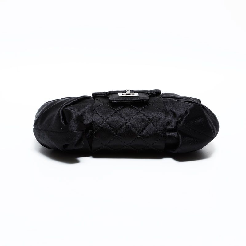 Chanel Shoulder Bag Satin Chain Ribbon — view 7